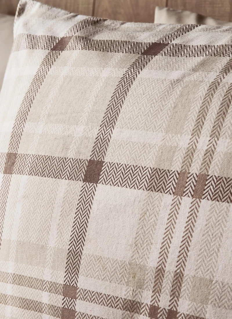 Matalan Natural Check Duvet Set