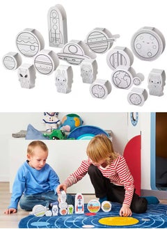 MALA Cartoon city set for children 10 pieces  - Image 1