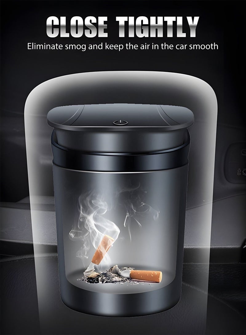 Bukela Car Ashtray, Ash Tray Auto Cigarette Odor Remover and Diffuser with Blue LED Cool Light Indicator for Most Car Cup Holder,Automotive Accessories - Image 2