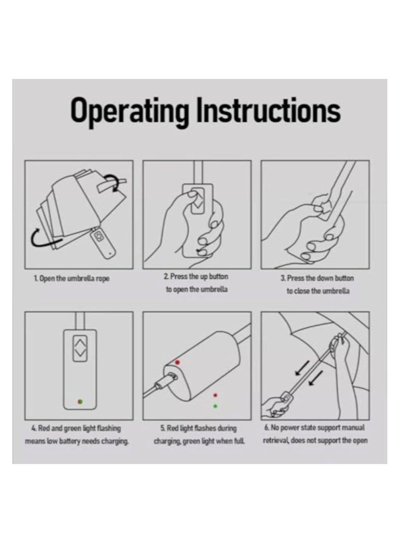 Hello Foldable Electric Open Close Umbrella - Image 4