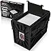 BCW Comic Bin Black Holds 150 Comics Acid Free Storage and Organizer Heavy Duty Plastic Stackable Includes Partition - Image 3
