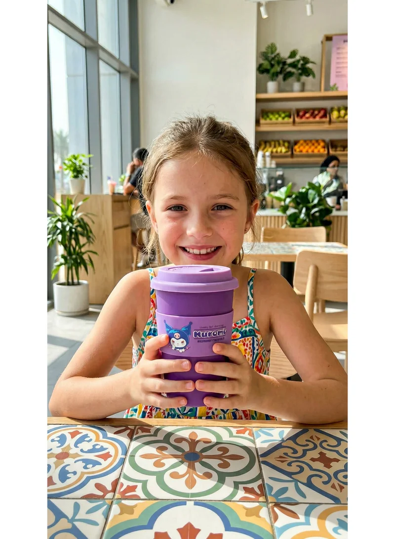 Sanrio  Sanrio Kuromi 400ml Ceramic Coffee Cup With Holder for Women | Best Price UAE