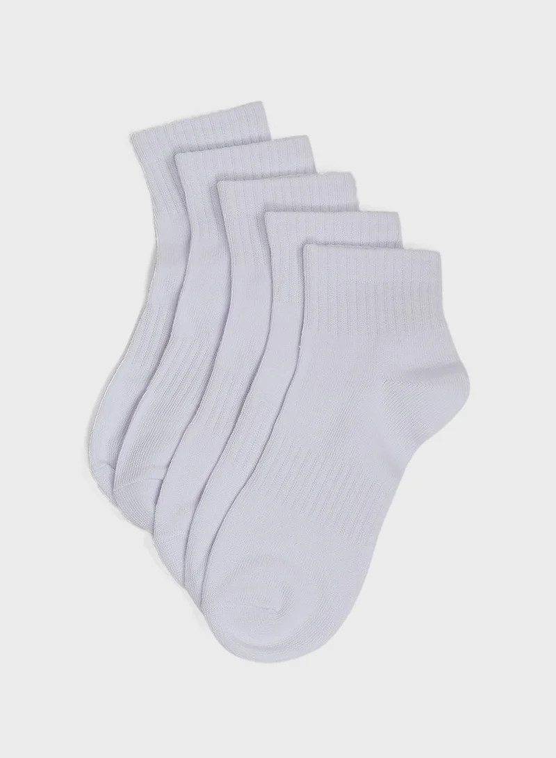 BRAVE SOUL 5 Pack Low Cut Socks