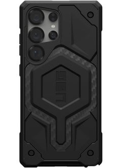 Urban Armor Gear UAG Monarch Pro MagSafe for Samsung Galaxy S25 ULTRA Case Cover [25 Feet Drop tested] - Carbon Fiber  - Image 4
