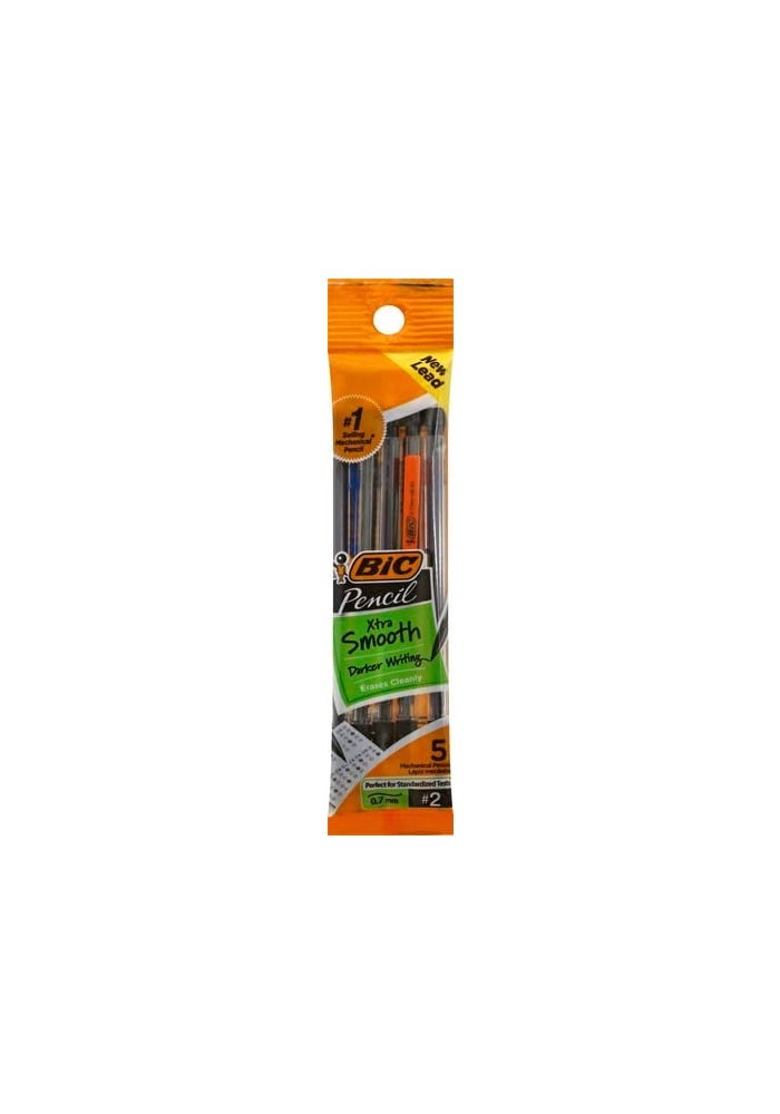 BIC Xtra Life Mechanical Pencils, Medium Point, 0.7mm, 5 Count - Image 2