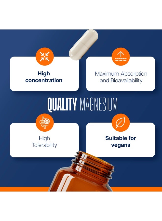 TONGIL Magnesium Bisglycinate + Marine Magnesium | 60 Capsules | Better Absorption than Magnesium Glycinate | No Digestive Discomfort | Energy, Mental Clarity and Muscle Recovery | TONGIL Estado Puro - Image 3