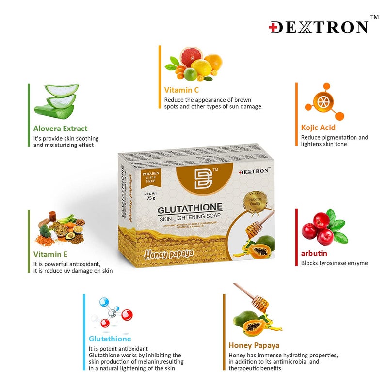 Dextron Glutathione Soap Pack of 12 - Image 2