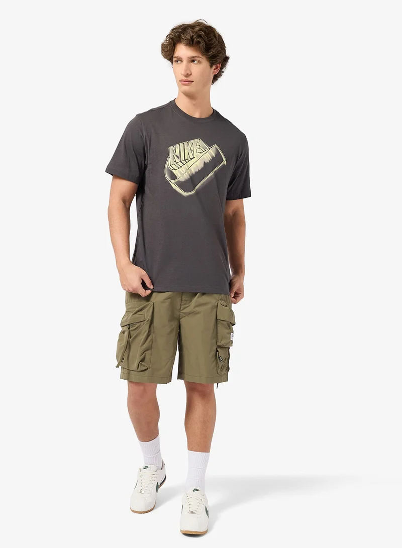 Nike ANTHRACITE Nsw Standard Blur Futura T-Shirt for Men | Best Price UAE