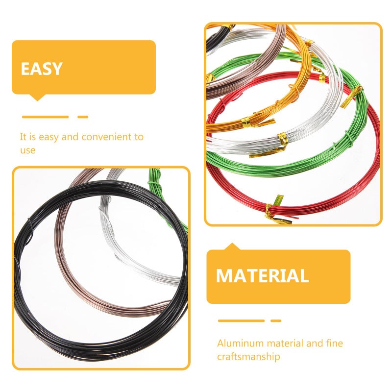 6Pcs 1.0mm x 5M Anodized Aluminum Craft Wire Assorted Colors for Bonsai Training Plant Climbing and Garden Shaping - Image 4