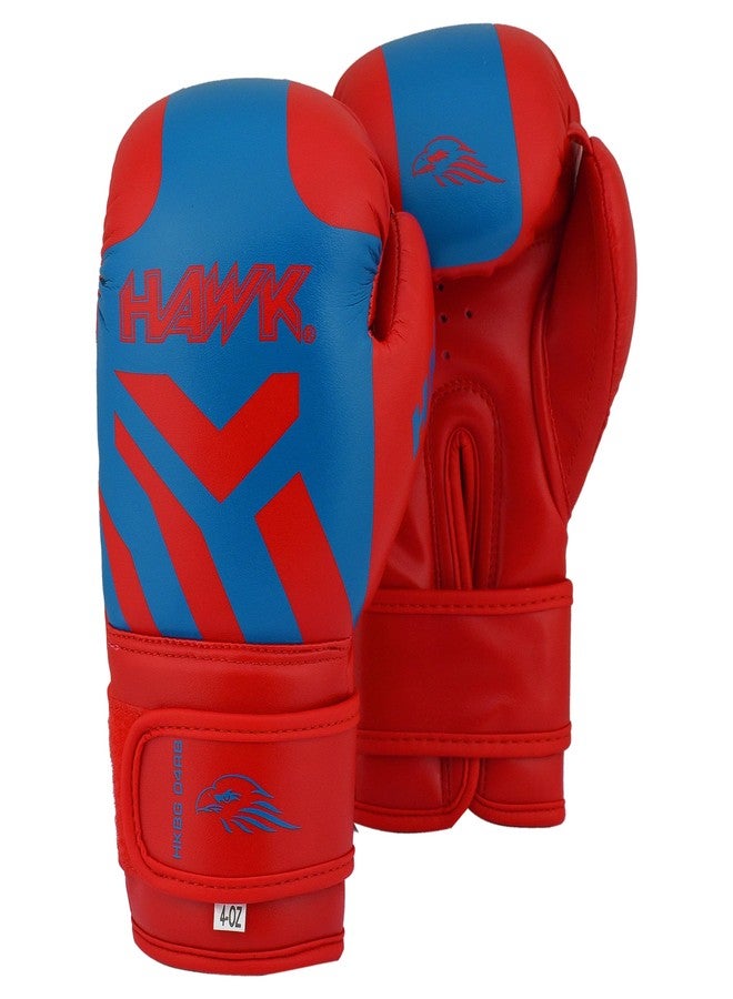 Hawk Kids Boxing Gloves 4oz, 6oz, 8oz - Youth Training Gloves for Boys & Girls | Punching Bag, Kickboxing, Muay Thai & MMA | Comfortable, Durable, and Protective (Red, 4-Oz) - Image 2