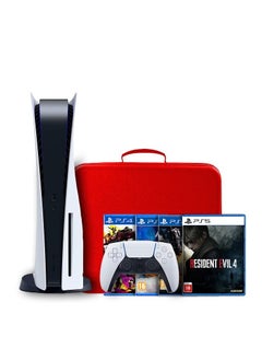 دايد سكل حقيبة PS5 - حقيبة حمل لجهاز PlayStation 5 باللون الأحمر  - Image 2