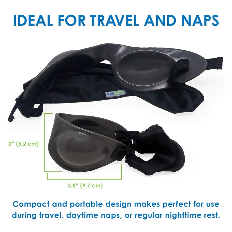 EyeEco Eyeseals 4.0 Sleep Mask â€“ Charcoal â€“ Moisturizing Eye Masks for Sleep, Keep Dry Air Out and Moisture in â€“ Latex-Free Eye Mask Great for CPAP Usersâ€‹ - Image 4