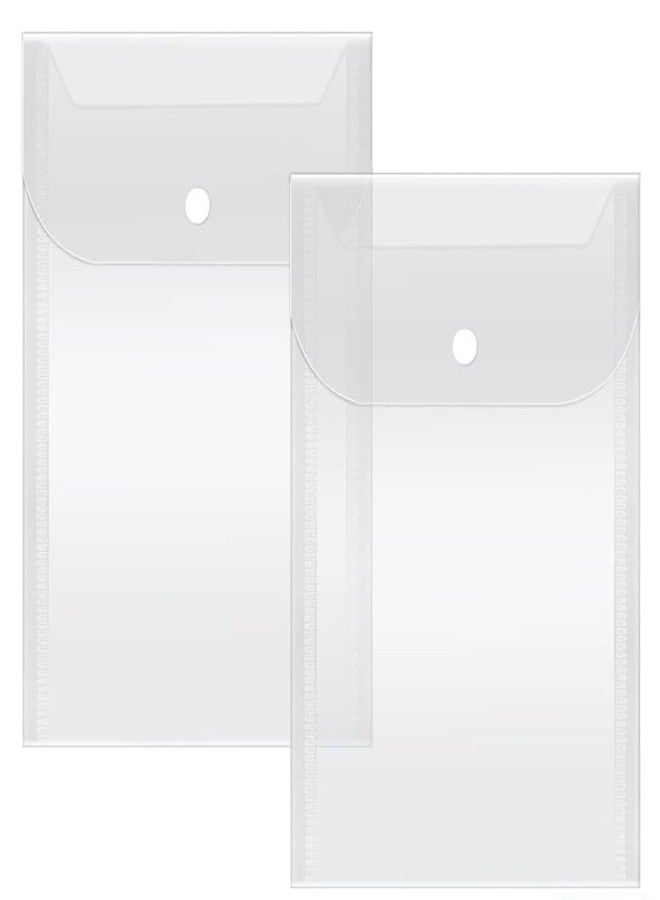 Shining Zon Button File Folder for A4, FS, Legal Size Top-Opening Envelope Document Certificates File Folder Bag Holder Reusable, Each Holds 150 Sheet - Pack of 10 - Image 1