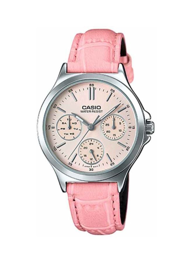 CASIO Women Enticer Chronograph Watch LTP-V300L-4AUDF - 33 mm - Pink - Image 1