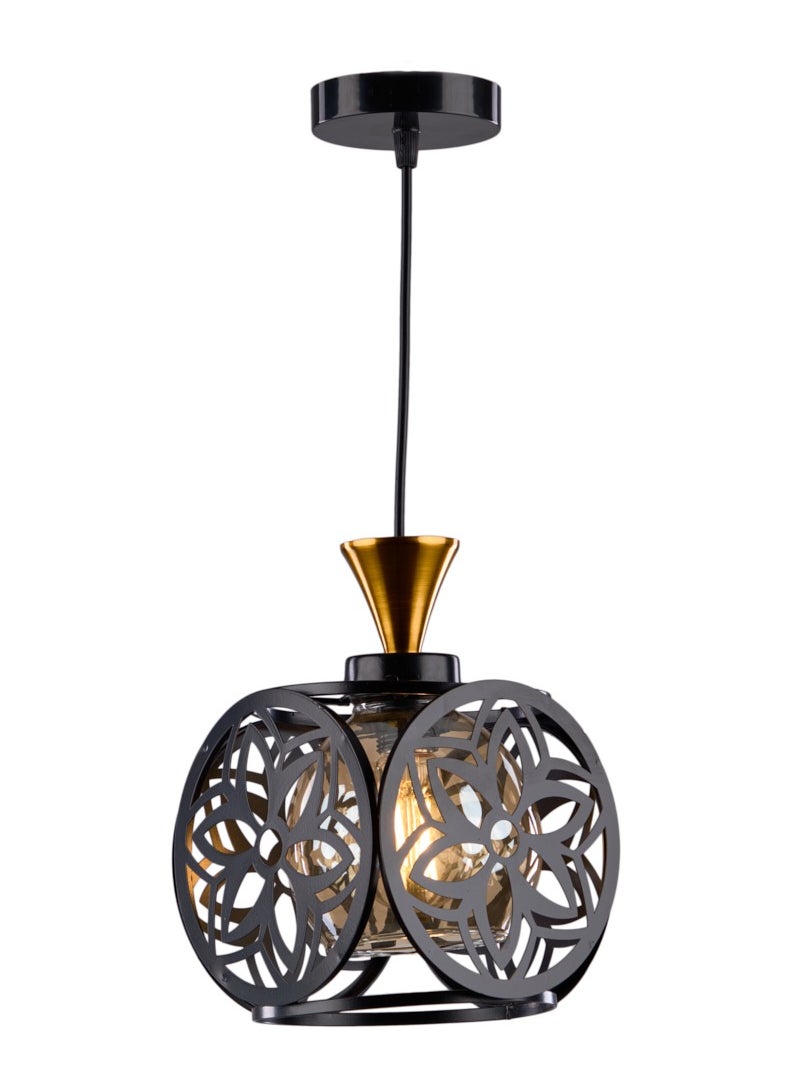 NAGAFA SHOP - Modern Eiffel Flower Pendant 1003-1240 Nets Black - 1 Bulb - Image 1