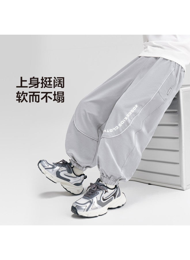 Zuoxi Boys' Pants Summer Thin Breathable Kids' Mosquito-proof Trousers Sports Shorts Cooling Girls' Long Pants Trendy Big Kids' Clothing - Image 3