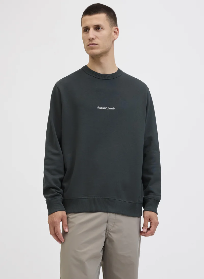 جاك اند جونز Embellished Pullover Sweatshirt