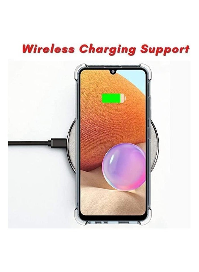 Samsung Galaxy A32 5G Case Cover Back Air Cushion Soft Silicone Shockproof Ultra Slim Premium Material Bumper Corner Clear - Image 4