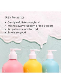 Nectar Bath Treats Nectar Life Hand Wash 14Oz Exfoliating And Moisturizing Hand Soap With Volcanic Pumice Jojoba Oil & Shea Butter Lemon Scent  - Image 3
