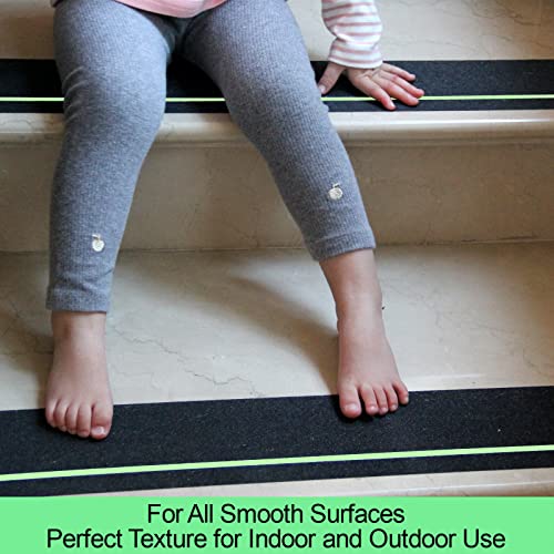Leyibo Anti Slip Tape with Glow in Dark Stripe for Stairs, 4”x35ft, Grip Tape for Stairs Steps with Roller for Outdoor/Indoor, Waterproof Non Slip Strips for Stair Treads, High Traction, Easy Install - Image 5