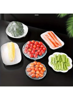 Beauenty 100pcs Food Grade Plastic Wrap Covers | Disposable Fresh-Keeping Film for Fruits  Plates | Dustproof  Insectproof | Shower Cap Alternative (Saudi Stock)  - Image 5