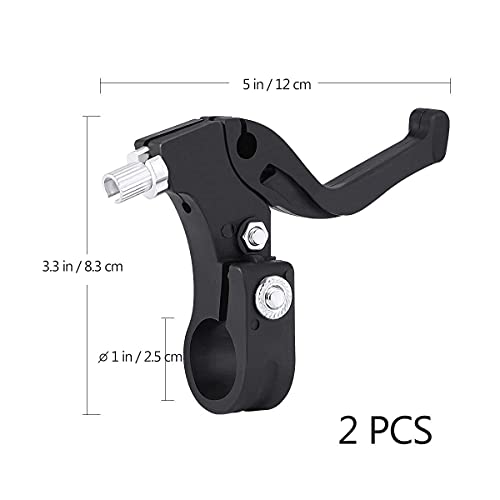 VORCOOL Kids Bicycle Brake Lever Brake Handle Children Bike Cycling Brake Levers Bike Spare Parts Bicycle Accessories (11.8 x 8.3 x 3.1 cm,Black) - Image 2