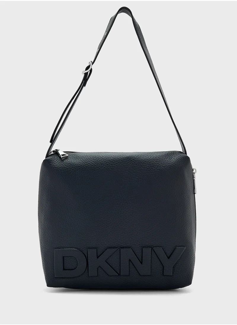 DKNY Zia Logo Detaied Zip Over Hobo