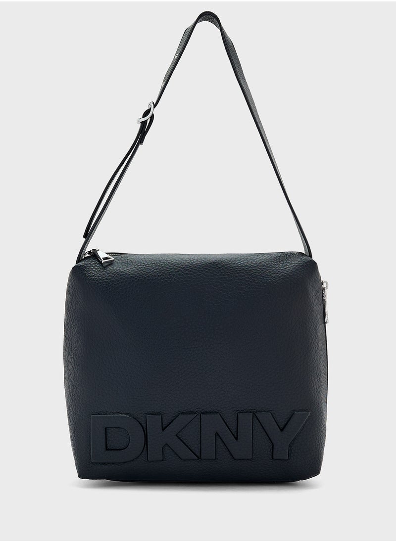 DKNY Zia Logo Detaied Zip Over Hobo  - Image 1
