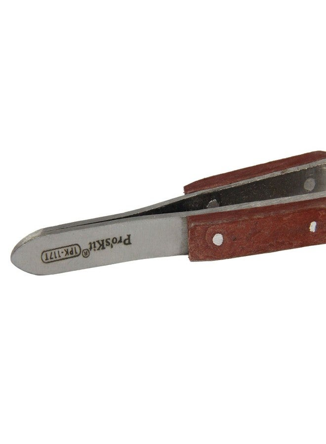 Pro'sKit 1PK-117T Tweezer Wooden handle Stainless Steel Precision Bend The Tip Bounce Tweezers (160mm) - Image 5