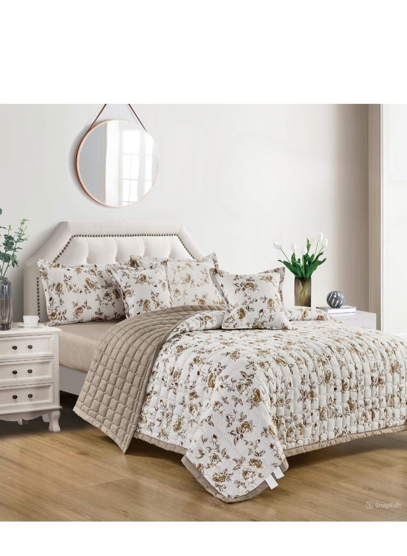 MARC Floral compressed double quilt set, 6 pieces, size 230 * 250 cm