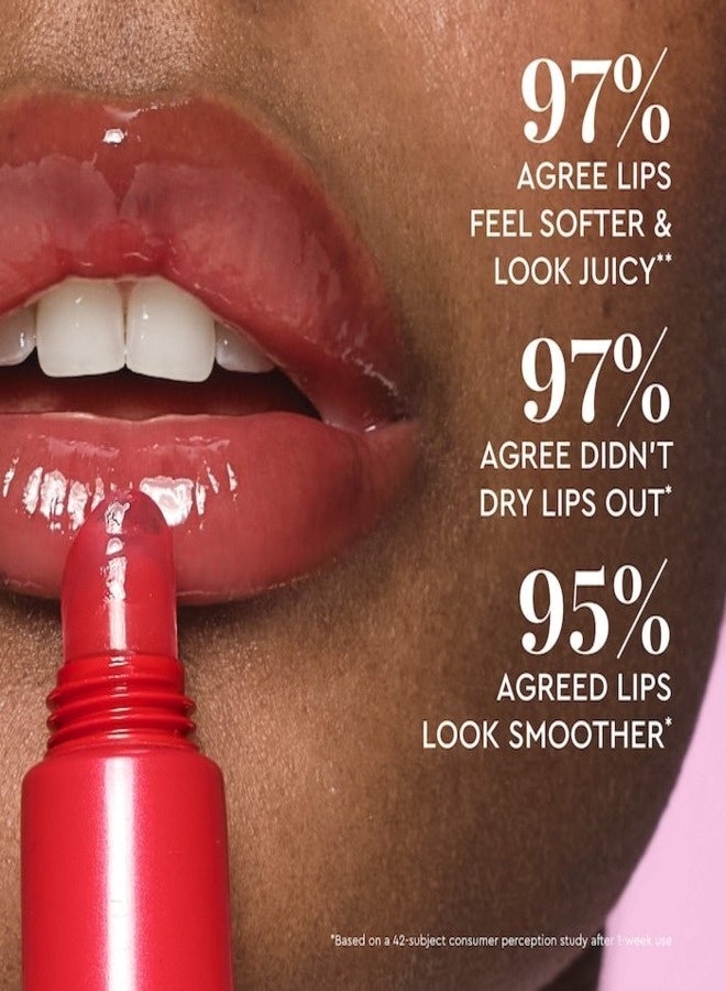 Glow Receipe Glass Balm Lip Treatment Strawberry Bingsoo (Sheer Pinky-Red) — 0.52 oz / 15 g - Image 4