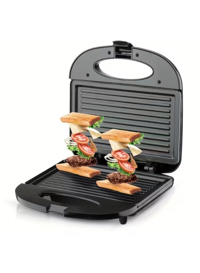 NIBEMINENT 1pc nirva Electric Sandwich Maker & Panini Press with Non-Stick Toasting Plates, -Sided Quick Toast, Removable Plates for Cleaning, Plug-in Breakfast Appliance (Compatible with Plug) - Image 1