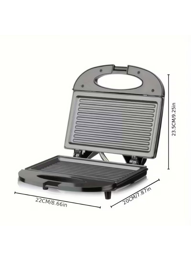 NIBEMINENT 1pc nirva Electric Sandwich Maker & Panini Press with Non-Stick Toasting Plates, -Sided Quick Toast, Removable Plates for Cleaning, Plug-in Breakfast Appliance (Compatible with Plug) - Image 2