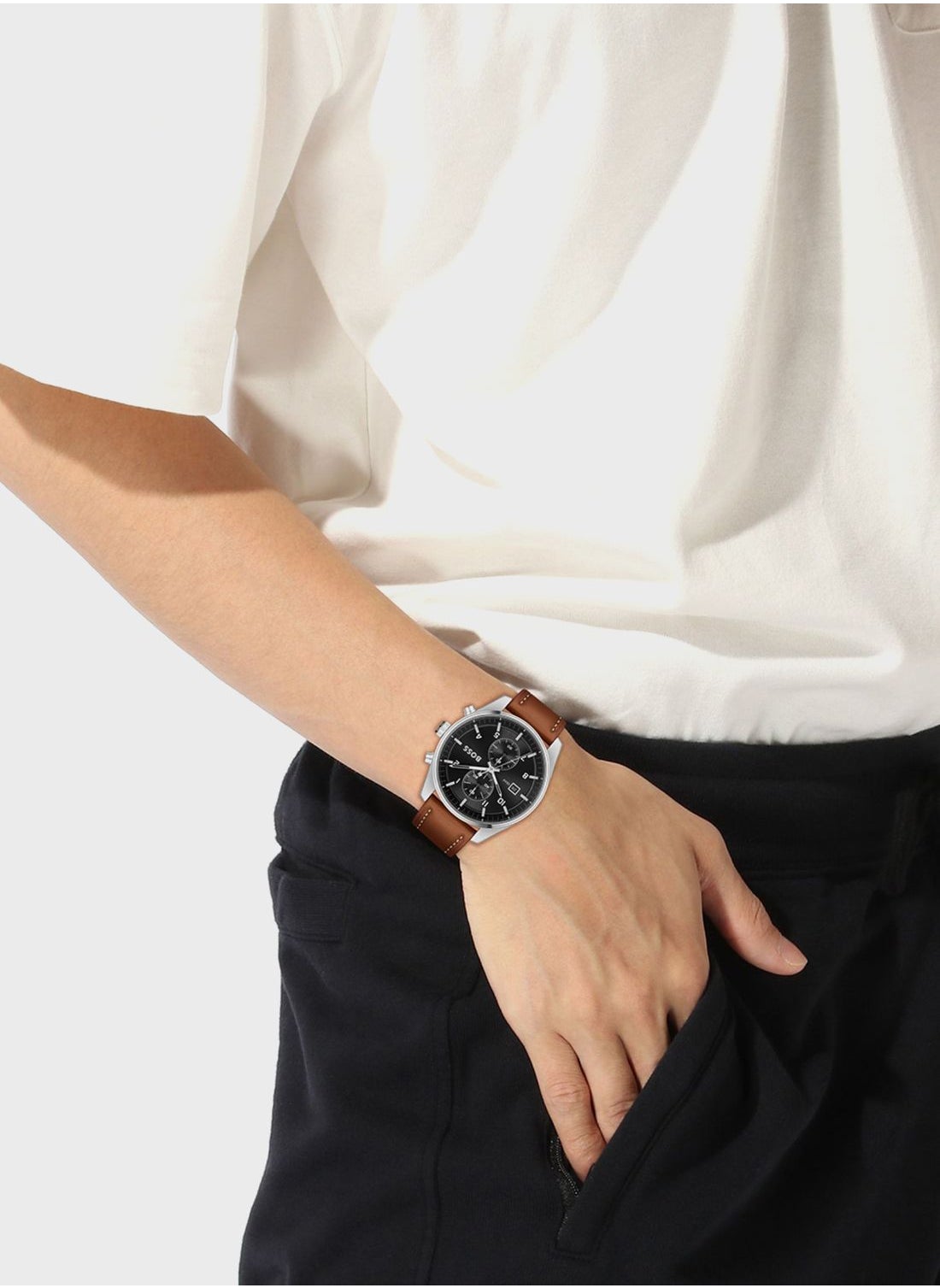 BOSS Skytraveller Chronograph Watch for Men | Best Price Qatar