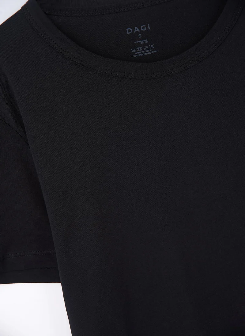 داجي Undershirt Crew Neck %100 Cotton Underwear