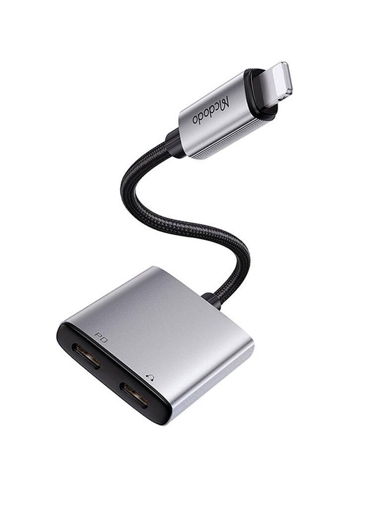 Mcdodo 2in1 Audio Adapter Mcdodo CA-5560 2in1 Lightning to 2x Lightning - Image 2