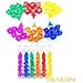 Bescon Mini Translucent Polyhedral RPG Dice Set 10MM Small RPG Dice Set D4D20 in Tube Packaging Assorted Colored of 42pcs 7X6 - Image 2