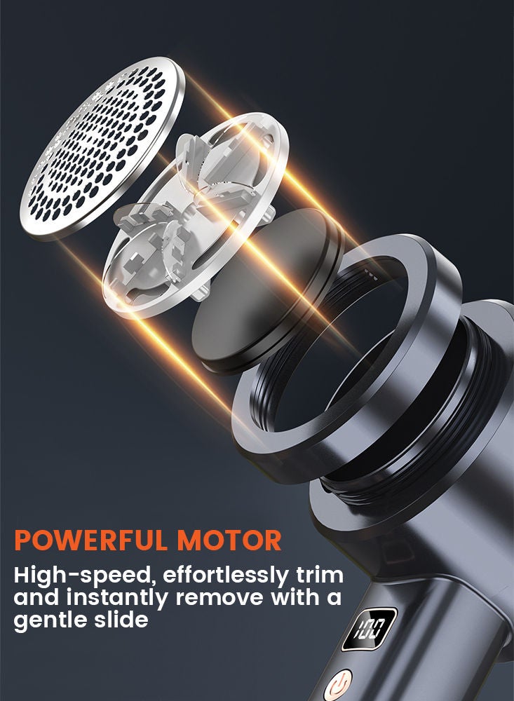 LUCKME 6-Blade Fabric Shaver with Battery Indicator - Ultra-Thin Mesh Guard, Self-Cleaning Technology - Your Ultimate Solution for Lint Removal - Image 5