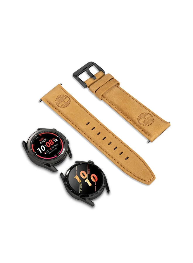 Timberland Universal Replacement Leather Strap For Men And Women Compatible With Apple Watch Series 3-9 & SE (38-40-41)  & Samsung, Huawei Or Quartz Watch With Lug Width Of 20mm