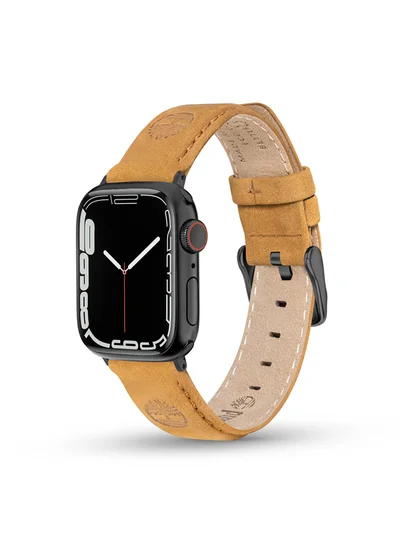 تمبرلاند Universal Replacement Leather Strap For Men And Women Compatible With Apple Watch Series 3-9 & SE (38-40-41)  & Samsung, Huawei Or Quartz Watch With Lug Width Of 20mm