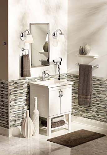 Moen Voss Brushed Nickel 24-Inch Bathroom Towel Bar, Wall Mounted Bath or Hand Towel Rack, YB5124BN - Image 4