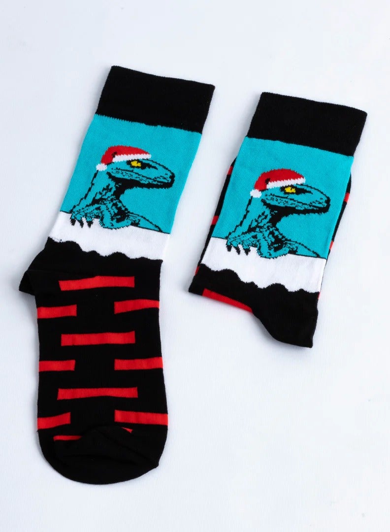 جوارب الديناصورات – جوارب ممتعة ومريحة بطابع ما قبل التاريخ للرجال والنساء والأطفال، مثالية لعشاق الديناصورات