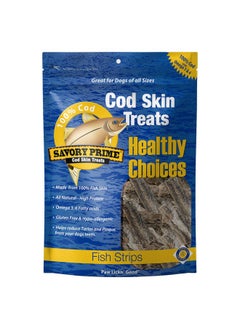 Savory Prime Cod Skin Fish Strips, 8Ounce (49662008), All Breed Sizes  - Image 1