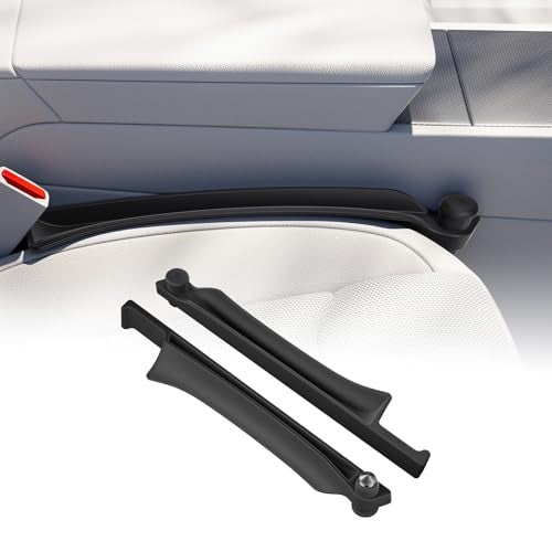 YONZEE Car Seat Gap Filler with Emergency Window Breaker, Premium Silicone Seat Gap Organizer, Prevents Items from Falling, Universal Fit for All Cars, 2 Pack - Image 4