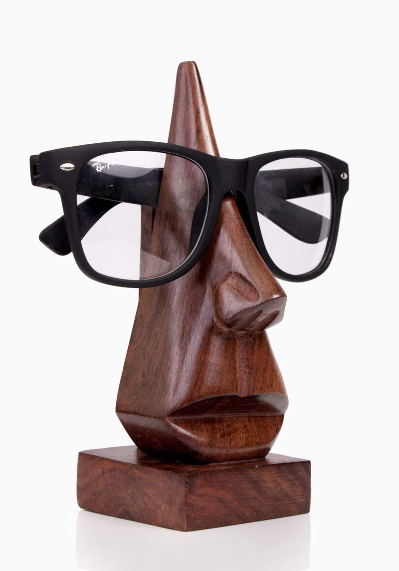 Unique Shaped Wooden Eyeglass Spectacle Holder Display Stand Home Office Desk Decorative Design 9