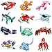 Qinline 24 Pack Easter Gifts for Kids Marine Animal Building Blocks Set with Gift Cards for Boys Girls Prefilled Easter Egg Fillers Party Favors Exchange Basket Stuffers for Kids School Classroom - Image 2