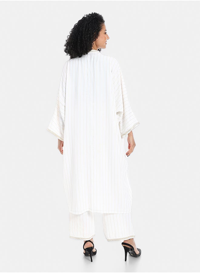 Red Circle Women's striped kimono suit  - Image 3