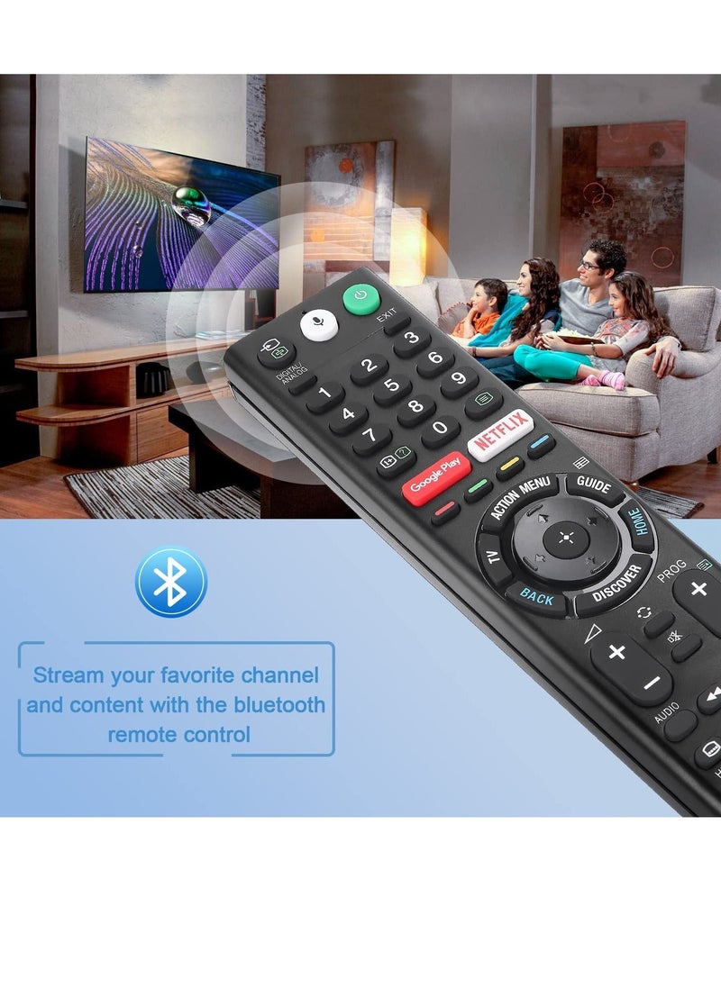 Generic - Universal Voice Remote Control for Sony Smart TV Bluetooth Controller All Sony Bravia LED OLED LCD 4K UHD HDTV HDR Android TV, with Google Play, Netflix Button RMF-TX200U - Image 1