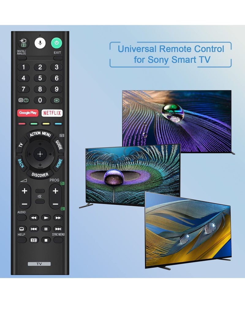 Generic - Universal Voice Remote Control for Sony Smart TV Bluetooth Controller All Sony Bravia LED OLED LCD 4K UHD HDTV HDR Android TV, with Google Play, Netflix Button RMF-TX200U - Image 1