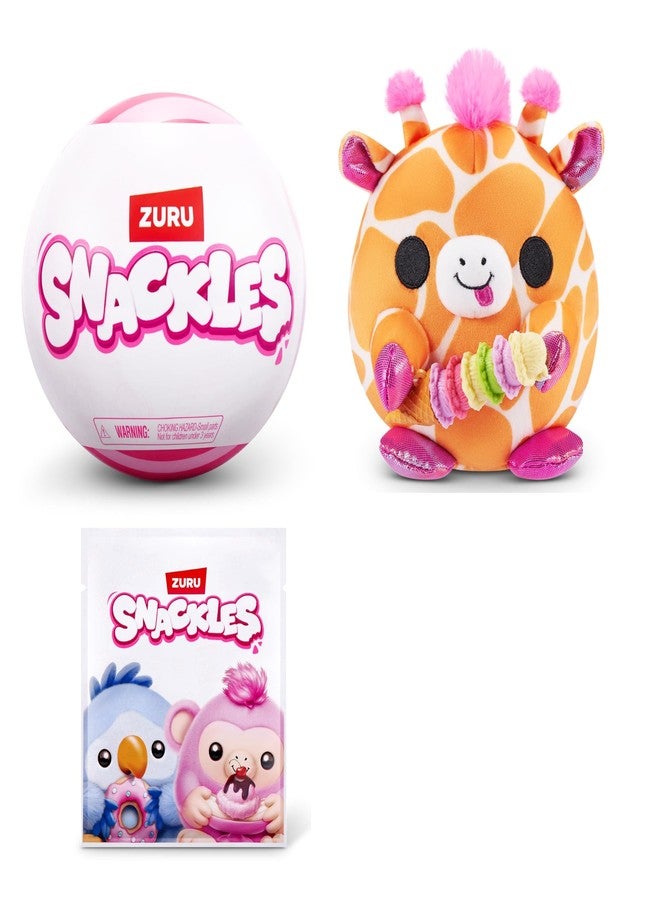 Snackles Non-Licensed Series 1 5-inch Plush by ZURU, Plush with Snack Accessory - Image 1